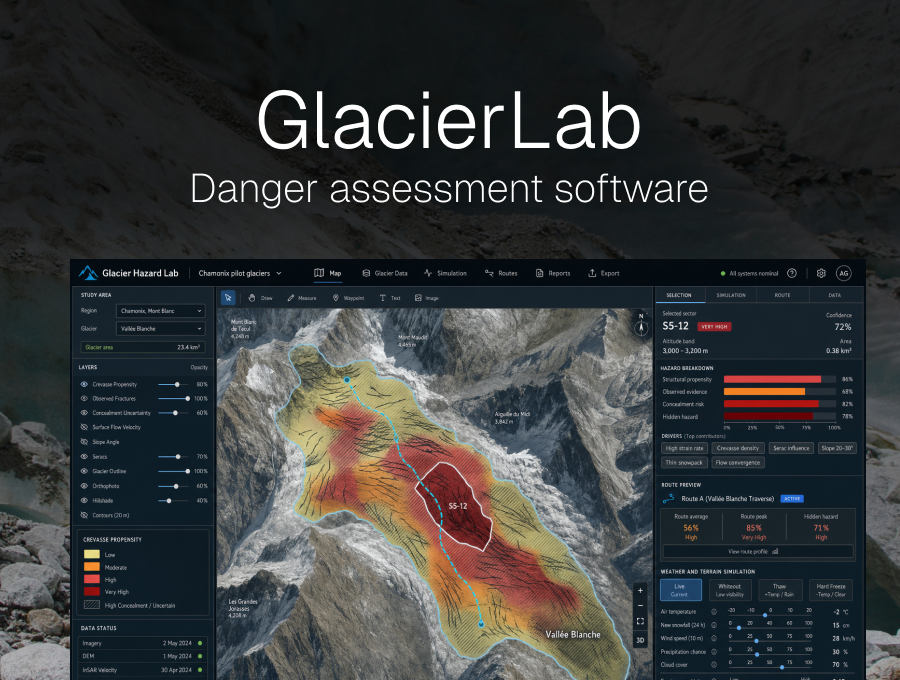 GlacierLab - Glacier hazard explorer